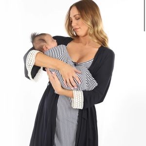 Angel maternity navy robe M/L